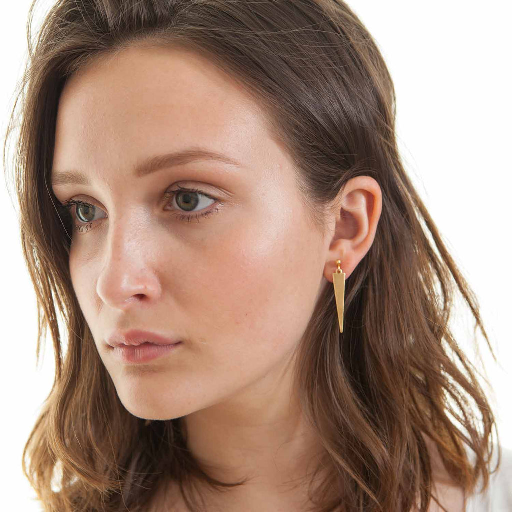Triangle Pendant Earrings
